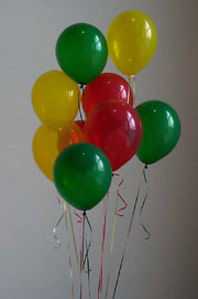 Red Yellow and Green Balloons